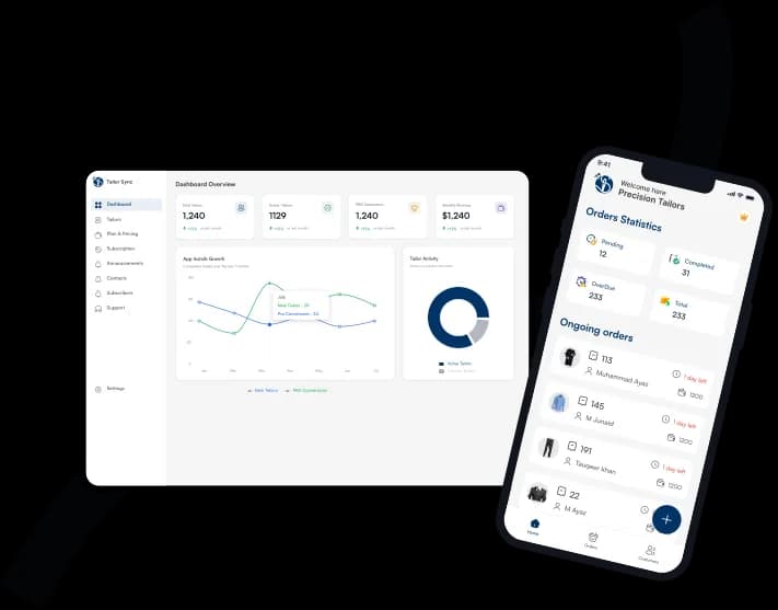 TailorSync mockup